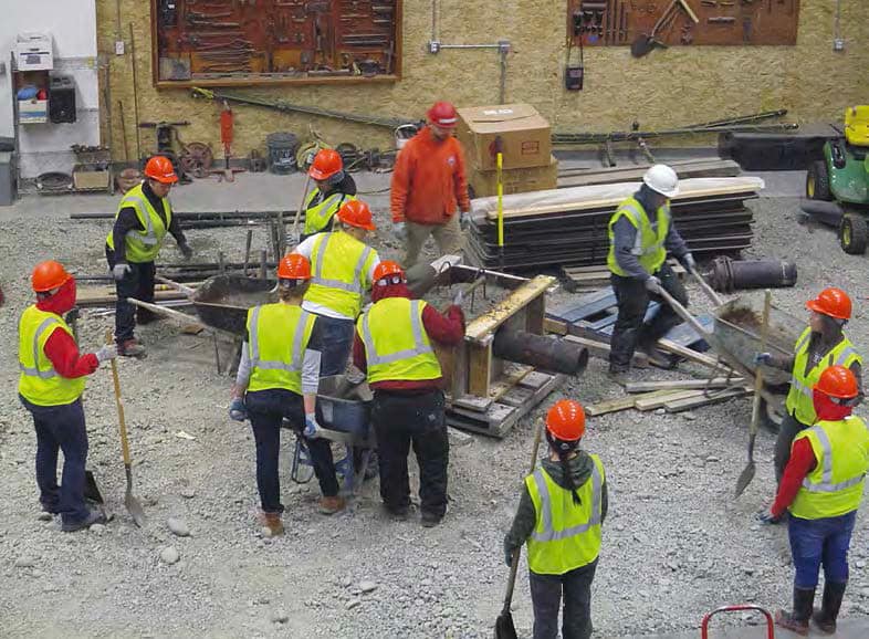 The Women in the Trades program run by the Alaska Works Partnership introduces women to different trades in the construction field.