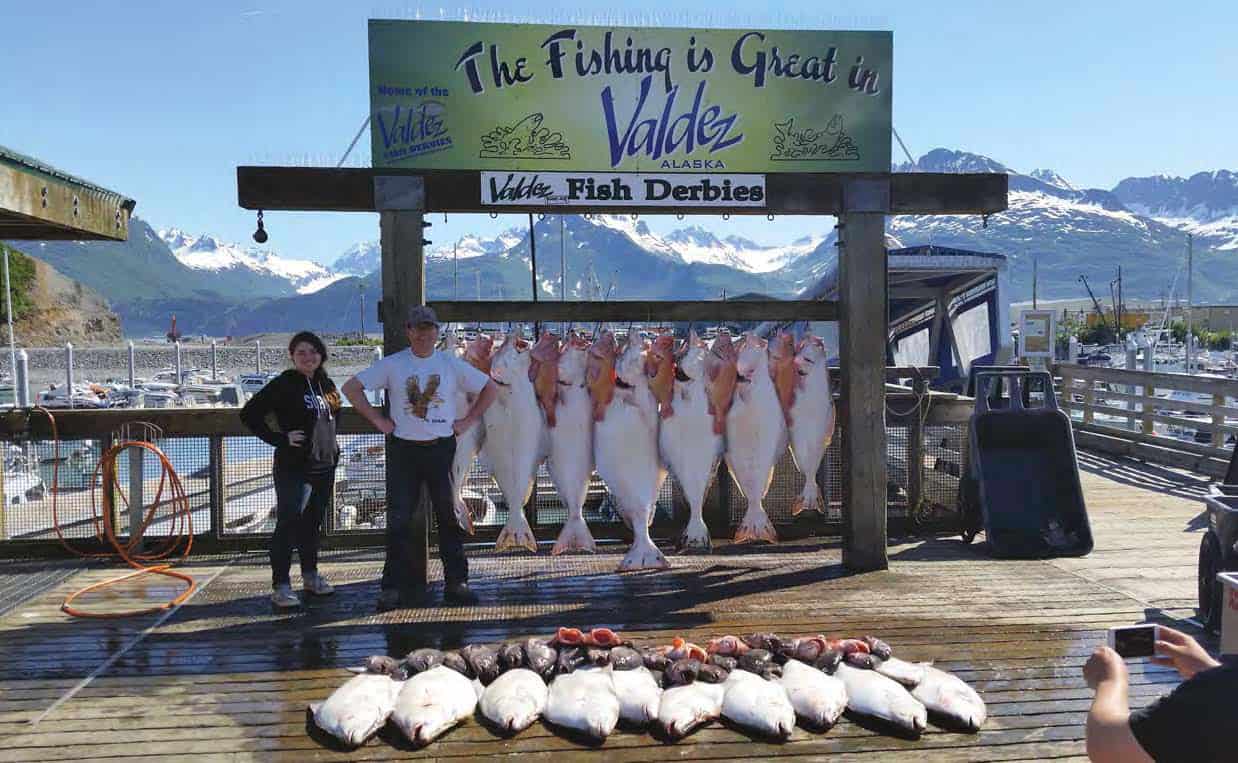 Fish cleaning station at the Valdez Small Boat Harbor.