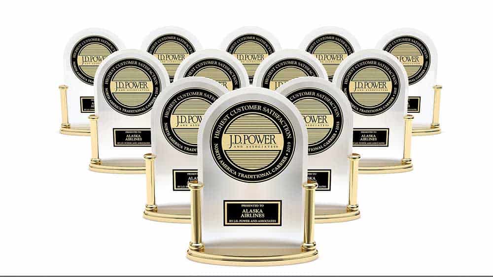 Alaska Airlines Captures Number One J.D. Power Ranking for Twelfth Consecutive Year