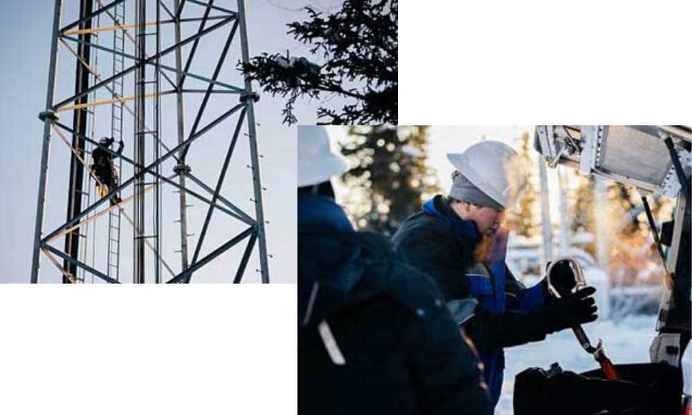 GCI Crews Work in Sub-Zero Temperatures to Bring 5G to Alaska’s Largest City
