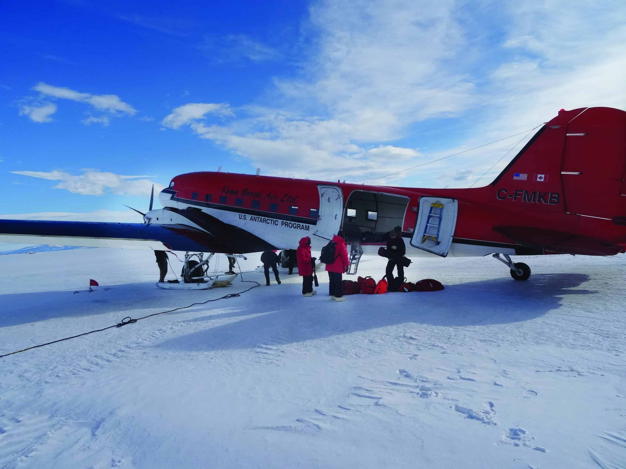 Basler plane in Antarctica