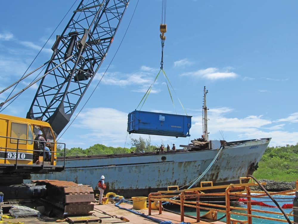 Resolve Marine doing cleanup at Mona Island