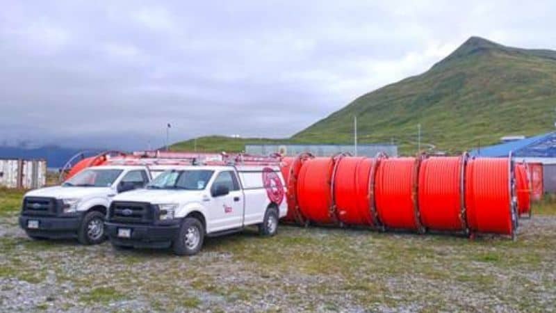 GCI Crews in Unalaska Prepare to Begin Groundwork for AU-Aleutians Fiber Project