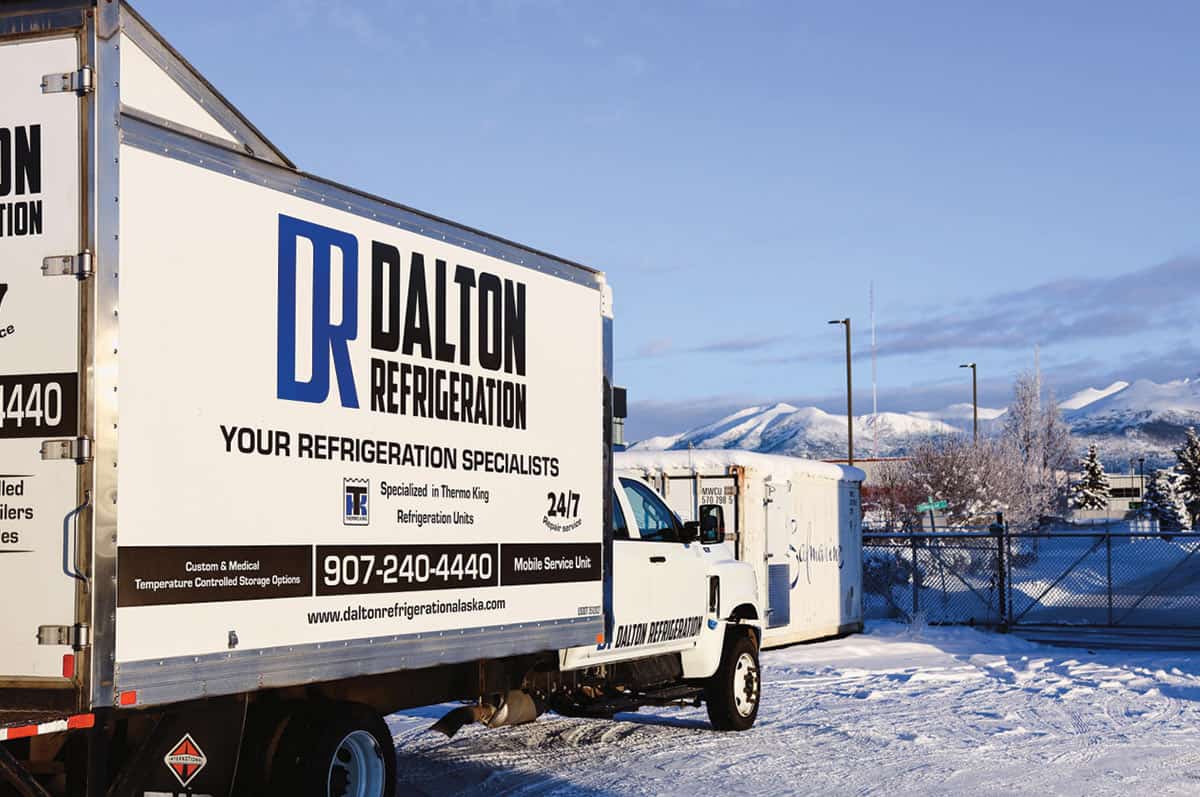 the side view of a Dalton truck