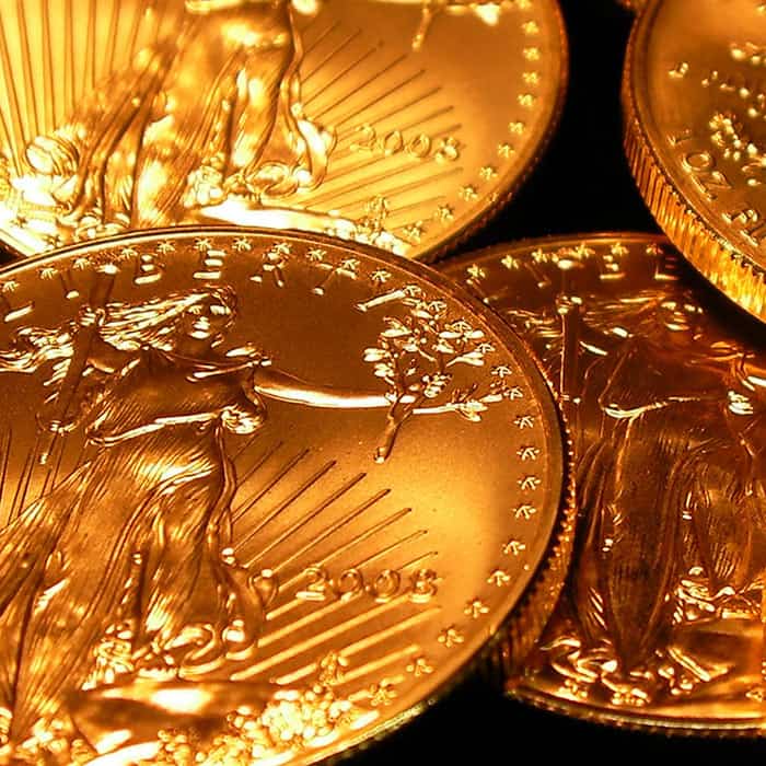 gold coin close-up