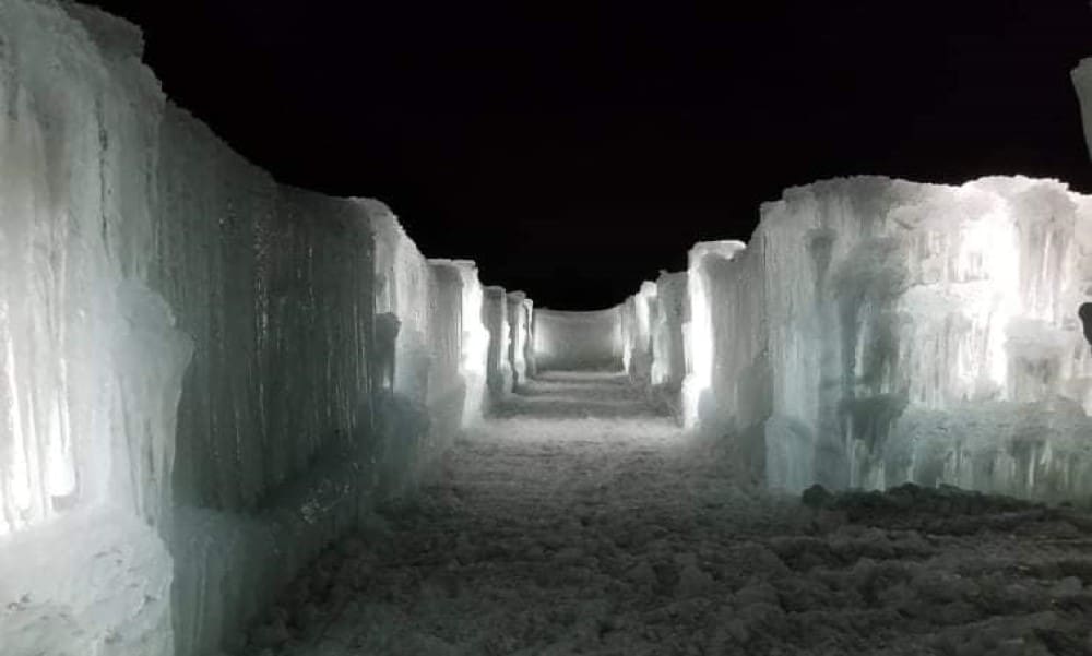 Ice Maze Opens at Alaska State Fairgrounds in Palmer