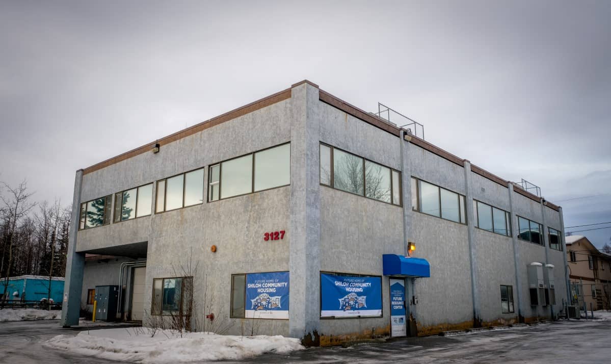 A former GCI equipment storage building. GCI Building