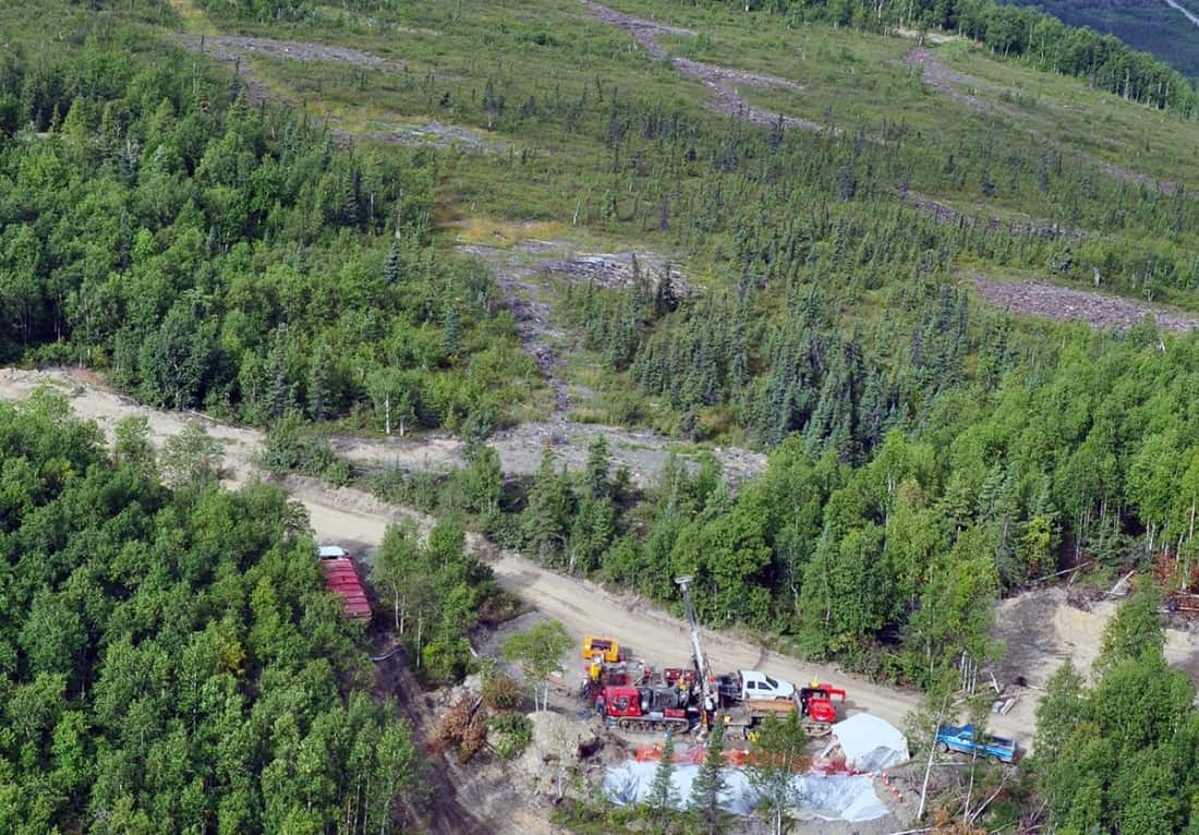 The Livengood gold prospect in the White Mountains north of Fairbanks