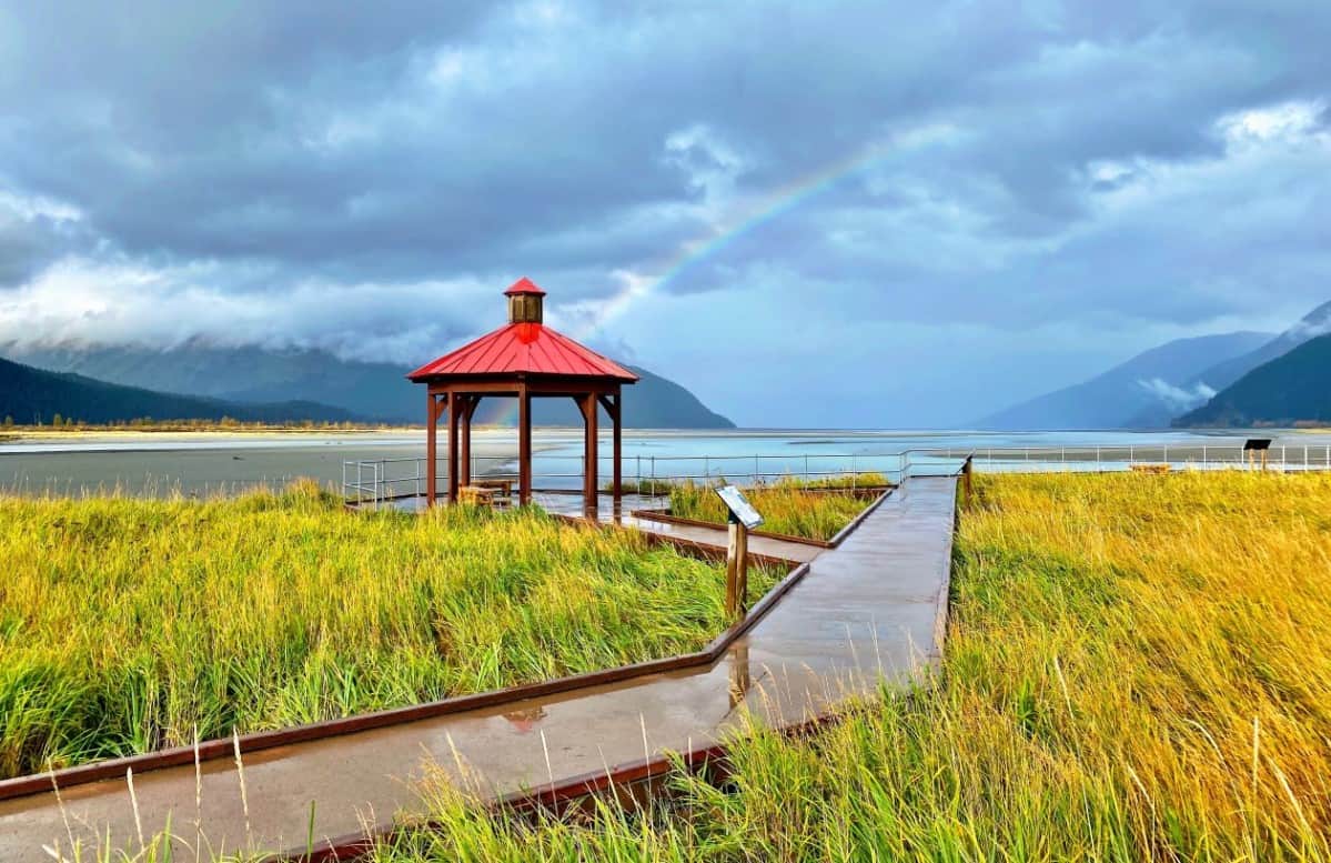 AWCC's gazebo at the head of Turnagain Arm