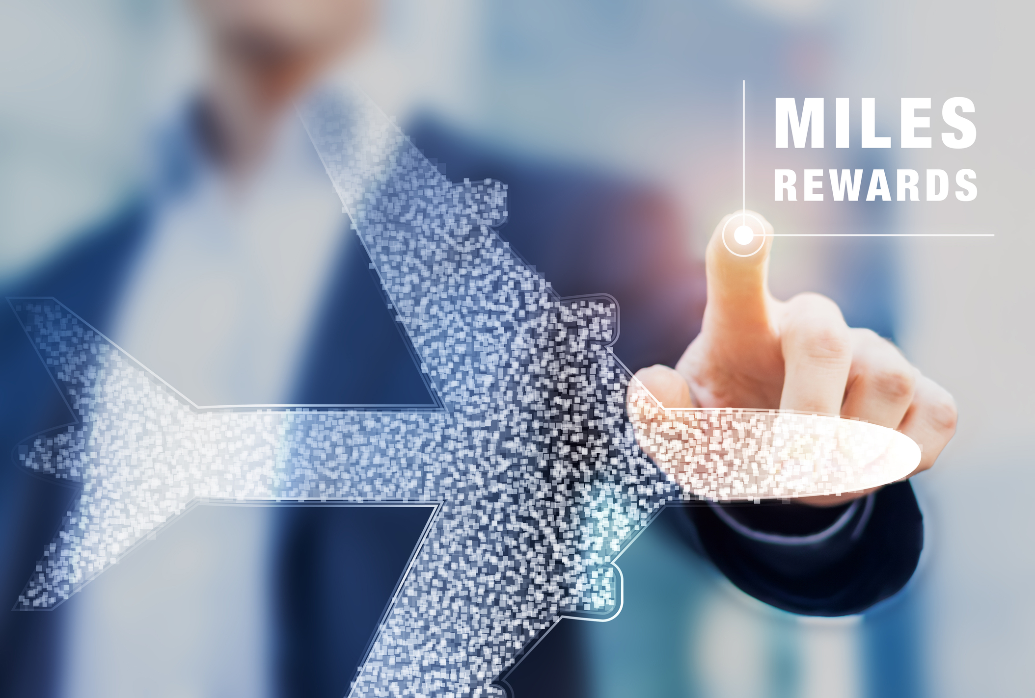 Air miles rewards concept Air miles rewards concept