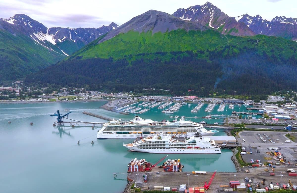 The Seward intermodal dock