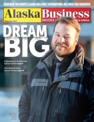 Alaska Business Magazine February 2017 cover