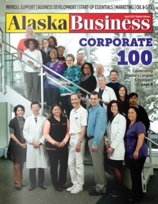 Alaska Business Magazine April 2017 cover