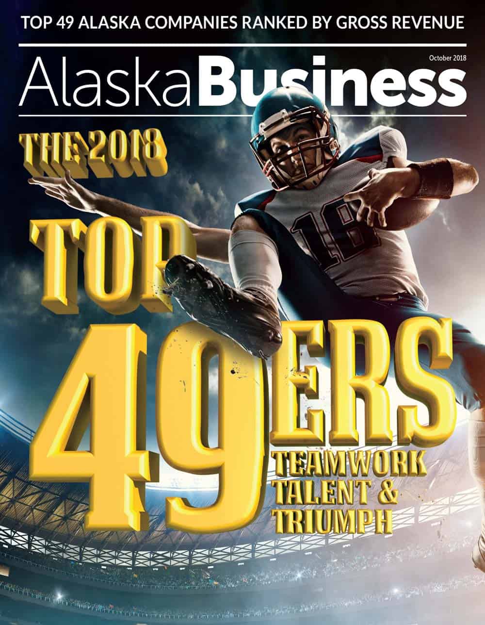 Alaska Business Magazine October 2018 cover