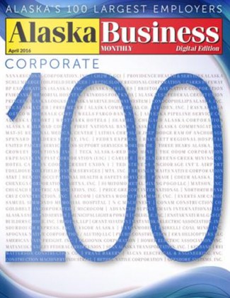 Alaska Business Magazine April 2016 cover
