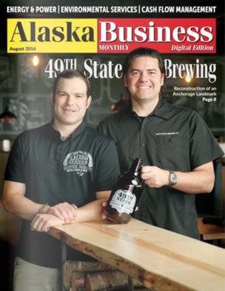 Alaska Business Magazine August 2016 cover