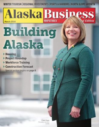 Alaska Business Magazine March 2016 cover