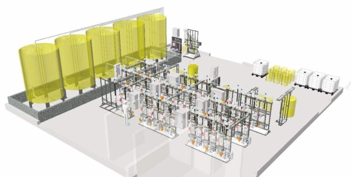 A rendering of the Ucore demo plant