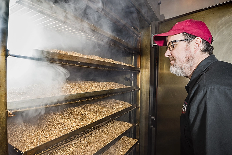 Smoker at alaska mill and feed