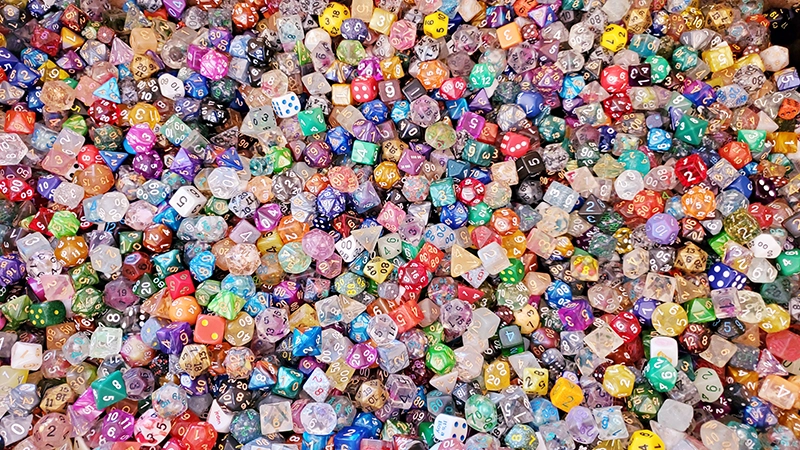 assorted dice