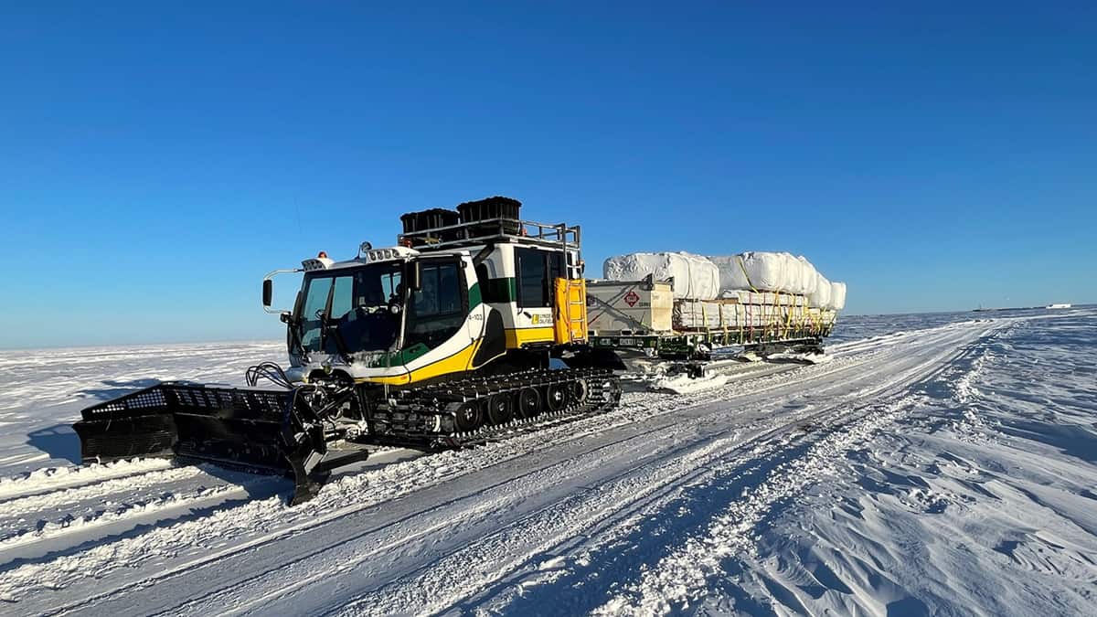 Hauling Sled Homes to Point Lay - Alaska Business Magazine